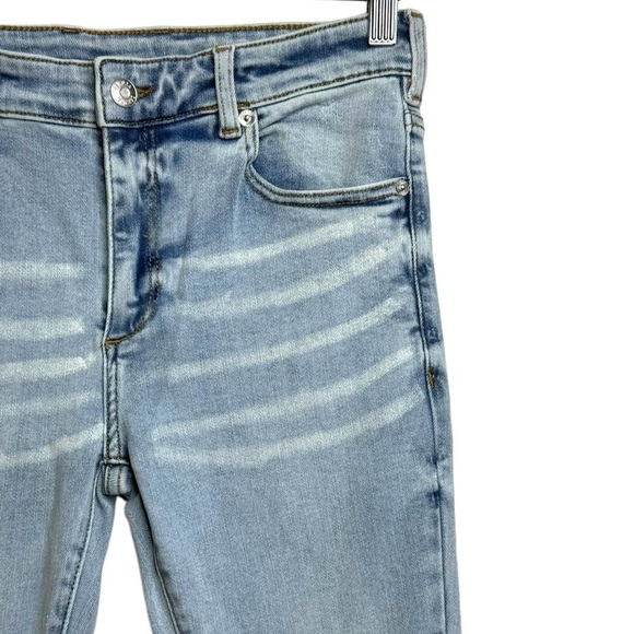 SER.O.YA Demi Mid Rise Flare Leg Denim Blue Jeans Retro 26 - Picture 9 of 16